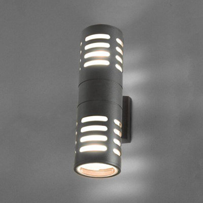 Edit Mekong Outdoor Up & Down Wall Light Graphite from B&Q