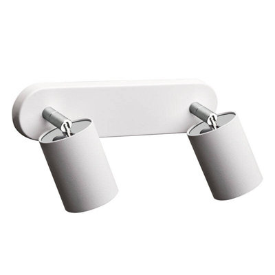 B&Q -  Eye 2 Light Spotlight Plate White