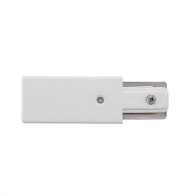 Edit 1 Circuit Track Power End Cap White from B&Q