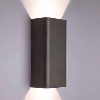 Edit Bergen Up & Down Wall Light Graphite from B&Q
