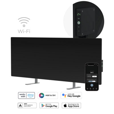 Aeno Black Premium Eco Smart Heater Led Size 4