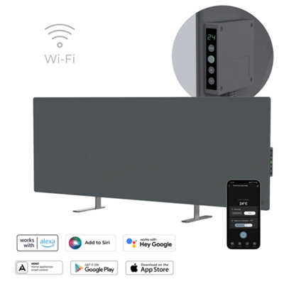 Aeno Premium Eco Led Smart Heater Grey