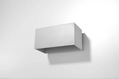 B&Q -  Luminosa Quad Maxi 2 Light Up Down Flush Wall Light Grey