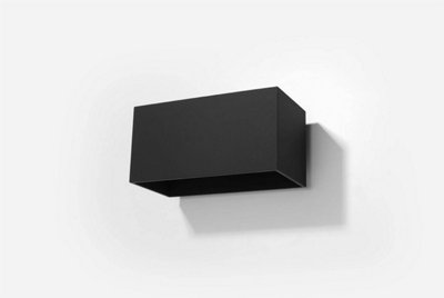 B&Q -  Luminosa Quad Maxi 2 Light Up Down Flush Wall Light Black