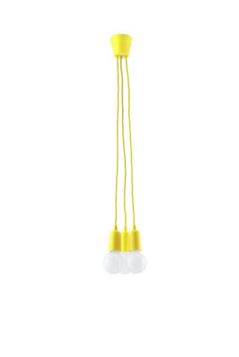 Sollux Lighting Diego Polyvinyl Chloride (Pvc) 3 Classic Pendant Ceiling Yellow/Light