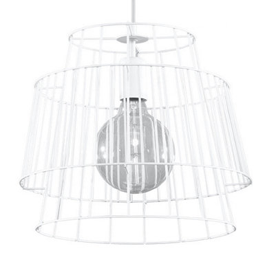 Sollux Lighting White Hanging Lamp Gate - Image 3