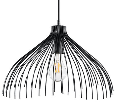 Sollux Lighting Umb Steel 1 Classic Pendant Ceiling Black/Light