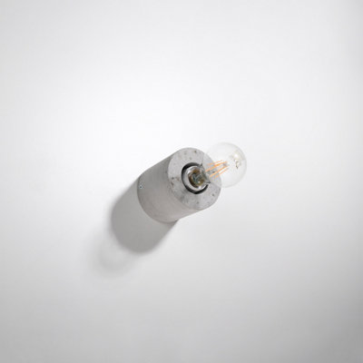 Sollux Lighting Salgado Concrete Grey 1 Light Classic Wall Light from B&Q