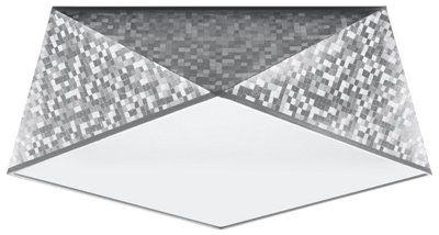 Sollux Lighting Ceiling Lamp Hexa 35 White - Silver - Image 2