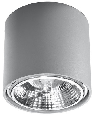Sollux Lighting Ceiling Lamp Tiube White - Gray - Image 4