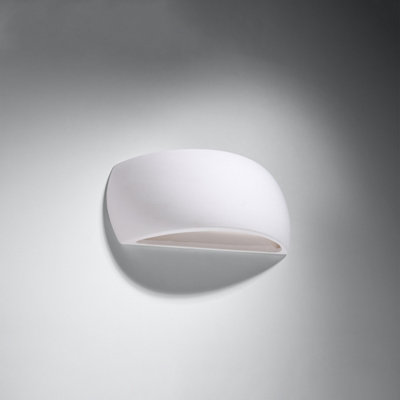 Sollux Lighting Pontius Ceramic White 1 Light Classic Wall Light from B&Q