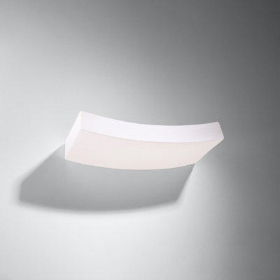 Sollux Lighting Hattor Ceramic White 2 Light Classic Wall Light from B&Q