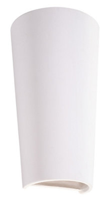B&Q -  Luminosa Lana Up & Down Plaster Wall Lamp White E27
