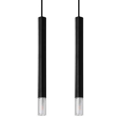 B&Q -  Luminosa Wezyr Bar Pendant Ceiling LightBlack2X G9