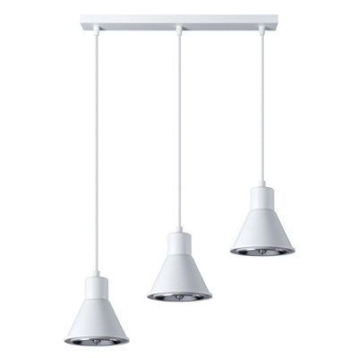B&Q -  Luminosa Taleja Bar Pendant Ceiling LightWhite3X Es111