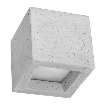 B&Q -  Luminosa Leo Up & Down Wall Lamp Concrete Grey12Cm