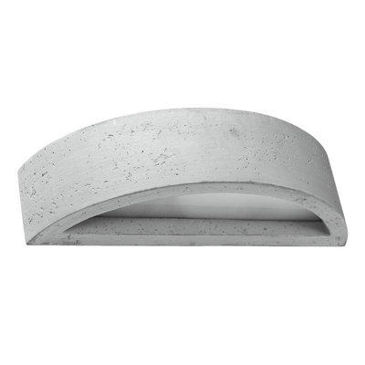 B&Q -  Luminosa Atena Up & Down Wall Lamp Concrete Grey40Cm