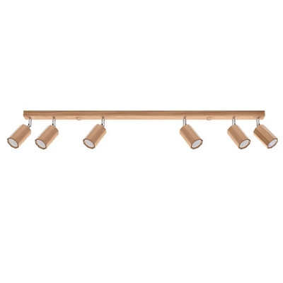 Sollux Lighting Bronze/Light Zake Wood Classic Ceiling Size 6 B&Q