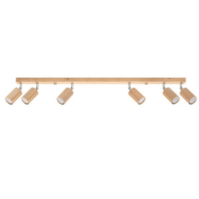 Sollux Lighting Bronze/Light Berg Wood Classic Ceiling Size 6