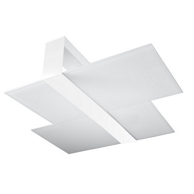 B&Q -  Luminosa Massimo Decorative Flush Ceiling LightWhite2X E27