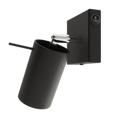 Sollux Lighting Wall Lamp Ring White With A Switch - Black - Image 2