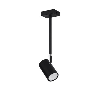 B&Q -  Luminosa Norano Single SpotlightBlack1X Gu10