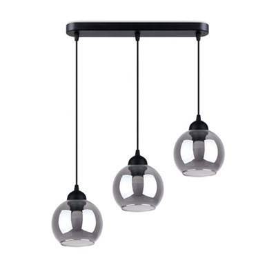 B&Q -  Luminosa Alino Bar Pendant Ceiling Light Black