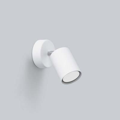Sollux Lighting Lemmi Steel White 1 Light Classic Wall Light from B&Q