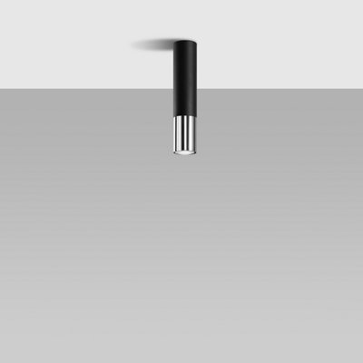 Sollux Lighting Loopez Steel Black/chrome Light Classic Ceiling Light from B&Q