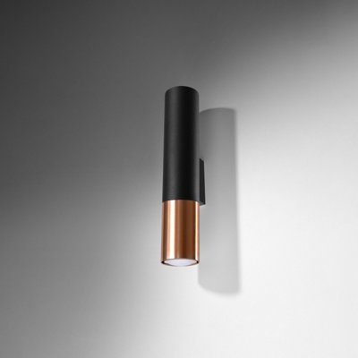 Sollux Lighting Wall Lamp Loopez Black/Golden - Black/Copper - Image 5