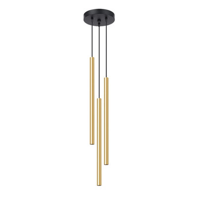 B&Q -  Luminosa Pastelo Modern Cluster Pendant Ceiling Light Polished Gold 3X G9