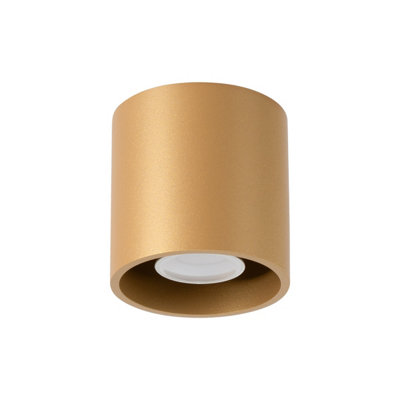 B&Q -  Luminosa Orbis Minimalistic Surface Mounted Downlight Gold 1X Gu10