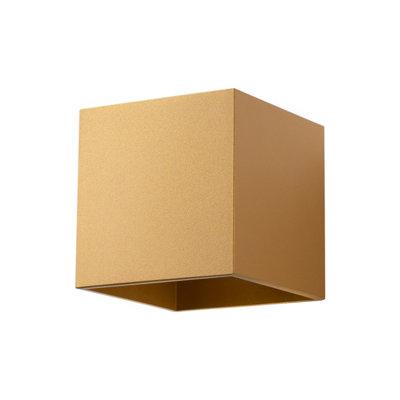 B&Q -  Luminosa Quad Minimalistic Up & Down Wall Lamp Gold 1X G9