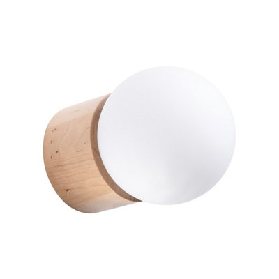 B&Q -  Luminosa Boomo Modern Wall Lamp Wood 1X G9