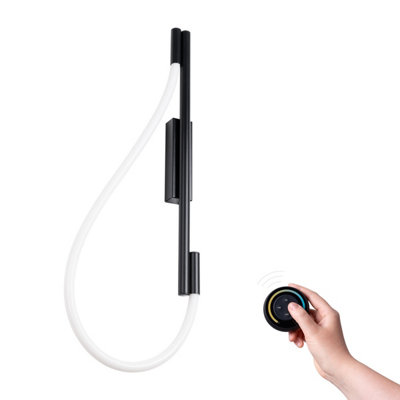 B&Q -  Luminosa Galakse Modern Integrated Led Wall Lamp Black