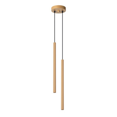 B&Q -  Luminosa Pastelo Modern Cluster Pendant Ceiling Light Gold 2X G9