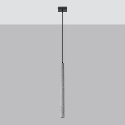 Sollux Lighting Pastelo Concrete 1 Lights Modern Pendant Ceiling Grey/Light