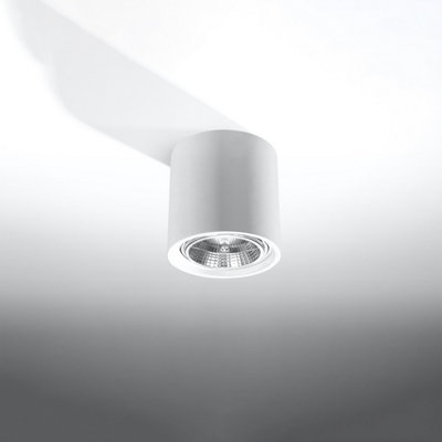 Sollux Lighting Kalu Ceramic White 1 Light Classic Ceiling Light from B&Q