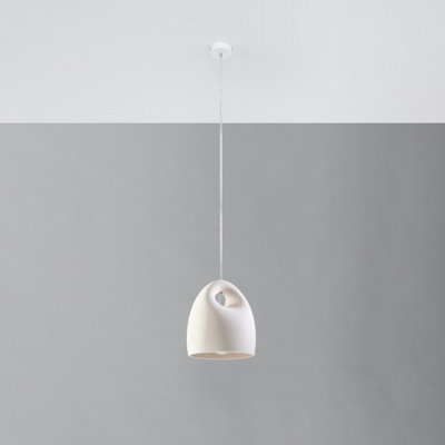 Sollux Lighting Bukano Ceramic 1 Classic Pendant Ceiling White/Light