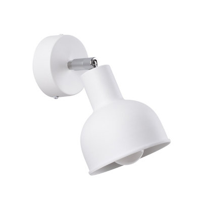 Sollux Lighting Elba Steel White 1 Lights Loft Wall Light from B&Q