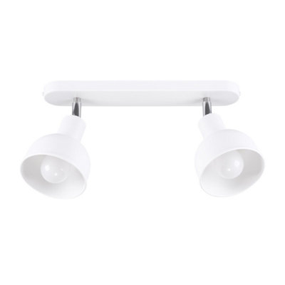 B&Q -  Luminosa Elba Twin Ceiling Spotlight Dome White