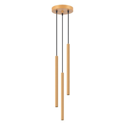 B&Q -  Luminosa Arche Cluster Pendant Ceiling Light 3 Lamp Gold