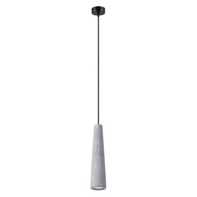 B&Q -  Luminosa Electra Slim Pendant Ceiling Light Concrete