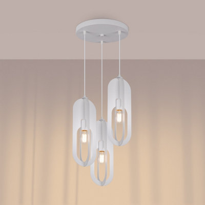 B&Q -  Luminosa Nicus Cluster Pendant Ceiling Light White