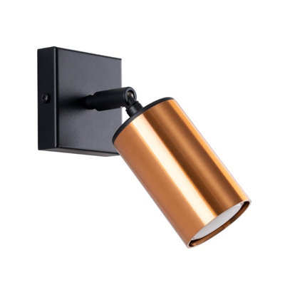 B&Q -  Luminosa Winx Single Spotlight BlackCopper