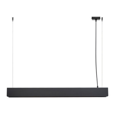B&Q -  Luminosa Spark Bar Pendant Ceiling Light Black