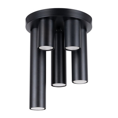 B&Q -  Luminosa Lagos Modern Ceiling Lamp 5 Light White