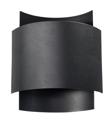 B&Q -  Luminosa Impact Up & Down Wall Lamp Black G9