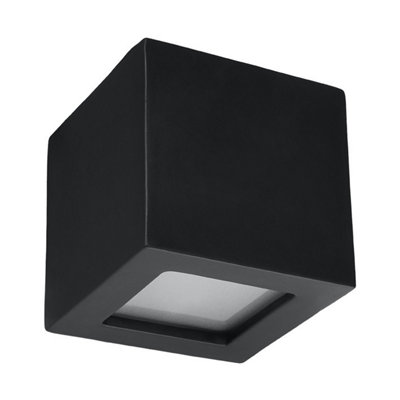 B&Q -  Luminosa Leo Up & Down Wall Lights Black E27