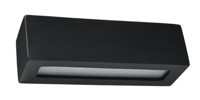 B&Q -  Luminosa Vega Up & Down Wall Lights Black E27